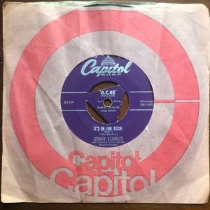 Johnny Standley It's In The Book Vinyl 45 Record '52